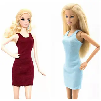 1/6 BJD Modes Apģērbu bez Piedurknēm Tvertnes Kleitas Barbie Lelle Outfits11.5