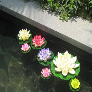 10-30 CM Dia Mākslīgā Zīda Ziedu Peldošās Ūdens Baseins Lotus Dārza Mājas, Kāzu Dekorēšana Piederumi
