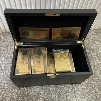 1000 gab./daudz Ķīniešu PIECI SIMTI MILJONI HONGKONG DOLĀRU Krāsas Zelta Lauva Banknotes ar kasti par jauku dāvanu
