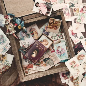 100gab/box Vintage Stāsts Dienasgrāmata Apdare LOMO Kartes Vintage Kartes Kraft Papīra Scrapbooking Karšu Pieņemšanas Journaling Projekta DIY