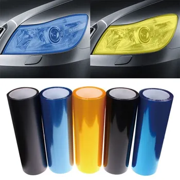 10m/Roll x30Cm Auto Auto Uzlīme Dūmu Miglas lukturi priekšējo Lukturu Taillight Nokrāsu Vinila Plēve Lapa Visiem Pieejamās Krāsas Auto Dekorēšana