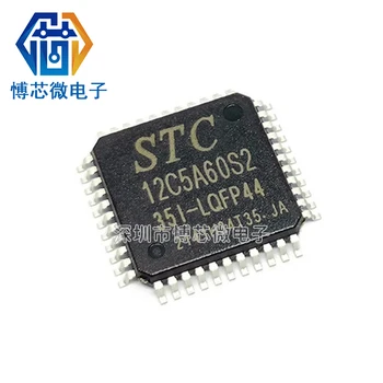 10PCS Jaunu oriģinālu STC12C5 STC12C5A60S2 STC12C5A60S2-35I-LQFP44 viens čips mikrodatoru