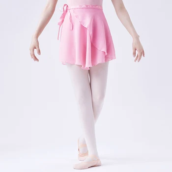 11 Krāsas Meitenes Balerīna Milzīgais Wrap Baleta Tutu Kleitu Bērniem Dejot, Slidot Pa Šalle Dancewear Ar Kaklasaiti Jostasvietā Šifona Deju Svārki