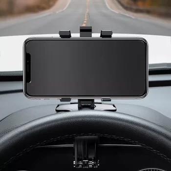 1200 Grādu Rotējoša Auto Mobilā Telefona Turētājs Paneļa Atpakaļskata Spogulī, Mobilo Tālruņu Navigācija