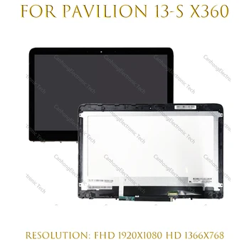 13.3-Inch HP Pavilion X360 13S 13-S Sērija 13-s056nw 13-s003na Touch Screen Digitizer Nomaiņa Montāža