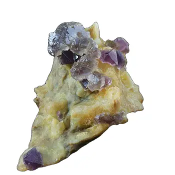 164.1 gNatural violeta octahedral fluorite minerālu paraugu mēbeles rotājumi