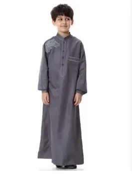 1gb/daudz Musulmaņu, Arābu Zēnu Drēbes Islāma Abaya Islāma Apģērbi Vīriešiem Musulmaņu Arābu garām Piedurknēm Tuvajos Austrumos Pusaugu Zēnu Drēbes
