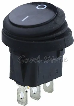 1gb On/Off 220V AC Black Šūpuļzirgs Slēdža IP65 Waterproof 3Pin SPST LED izgaismotas Karstā Pārdošanas Zemu Cenu