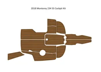 2018 Monterey 234 SS Kabīnes Komplekts Laivu EVA Mākslīgās Putu Tīkkoka Klāja Grīdas Pamatni