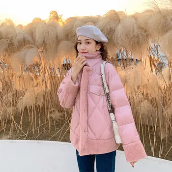 2022. gada Ziemas Modes Parkas Kokvilnas Zaudēt Gadījuma garām Piedurknēm korejiešu Stila Jakas Parkas Chaqueta Mujer Sieviešu Apģērbs