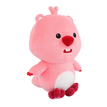 20cm Korejas Cute Rozā Maz Bebru Ruby Loopy Plīša Rotaļlietas Ziemassvētku Dāvanu Meitenei Dzimšanas dienas Pārsteiguma Dāvanu Gudrs Kawaii Lelle Plīša Rotaļlieta