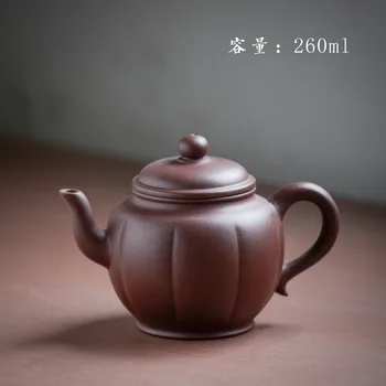 210ml Yixing Violetā Māla Tējkanna Pils lampas teaware Master Tīrs roku darbs Melnā Tēja Da Hong Pao Kung Fu Tējkannu Teaware