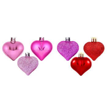 24 sirdsveida Nieciņiem Un Krāsains Sirds Formas Rotājumi Piemērots Valentīna Diena Kāzu Puse