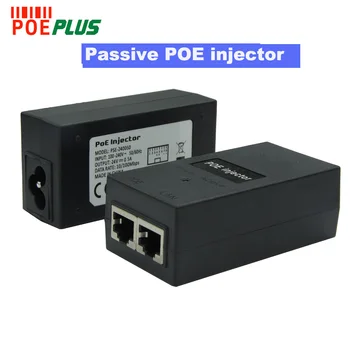 24V 1A passive POE inžektors adapteri, desktop tipa 10/100Mbps UBIQUITI atbilstošu adapteri
