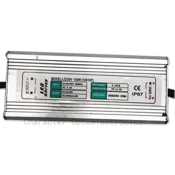 2gab 100W LED Prožektors Vadītāja IP67 waterproof apgaismojums prožektors transformatoru AC 90V-265V izejas DC30-36V 3000mA