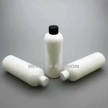 300ml 20pcs/daudz Baltu PET Kosmētikas Pudeles ar Skrūvējamu Vāciņu, ko Izmanto Šampūns,Dušas Želeja, Skaistumkopšanas Produkti Iepakojuma Tukšās Pudeles