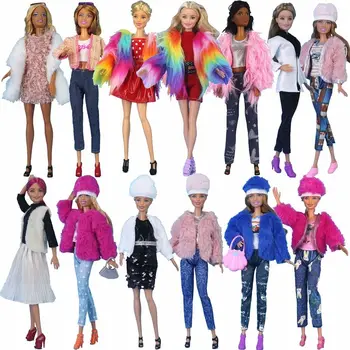 30cm Bērniem Dāvanu Rotaļlietas Jaunākās 2022 Meitene Apģērbs Gadījuma Valkāt Kažoku, Leļļu Aksesuāri Leļļu Svārki