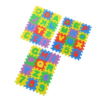 36Pcs Krāsains Puzzle Mazulis Izglītības Rotaļlieta Alfabētu A-Z Burtiem, Cipariem, Putas, Spēlēt Mat Self-Apkopot Bērnu Lien Pad