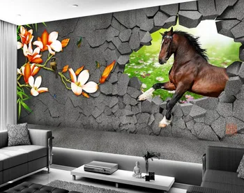 3d sienu tapetes, Foto tapetes custom tapetes zemes Magnolijas 3D fonu Mājas Apdare