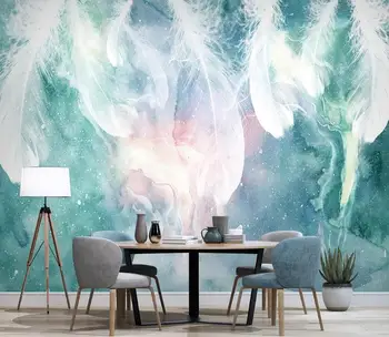 3D Tapetes Ziemeļvalstu anotācija tintes spalvu Foto Sienu Gleznojumi Dzīvojamā Istaba guļamistaba fona sienas Radošās Mākslas Tapetes, Freskas,