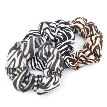 3PCS/Set Modes Leopards, Zebra Modelis Scrunchies Elastīgās Matu Joslā Sieviešu Meitene Velveta Dot Galvu Zirgaste Turētājs Piederumi