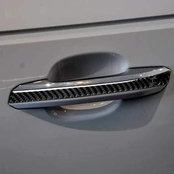 4gab Oglekļa Šķiedras Auto Interjers, Auto Durvju Rokturi Paneļa Uzlīmes Vāka Apdare, Apdares Uzlīmes Audi A4 B9 S4 RS4 2017 2018 2019
