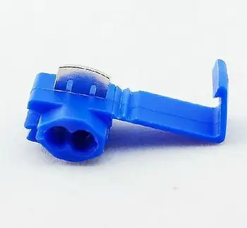 (50) Zils Sevi pārkrāsošanas Savienotājs 0.75-2.5mm2 Kabeli Izmēra Elektriskās Piesitiet Savienot