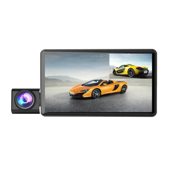 50JA Dash Cam Priekšā, Aizmugurē Dash Kamera 4 collu Ekrāns ar 1080P IS Nakts Automašīnas Kameras Kompakto Piemērots Automašīnas Taksometru 170°