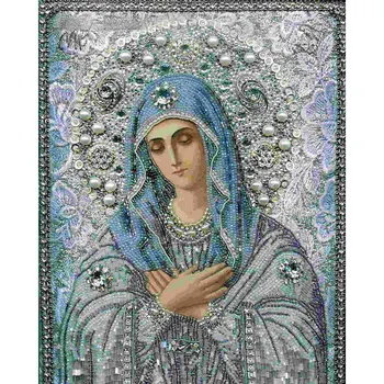 5D Dimanta Glezna 30*40CM DIY Rhinestones Cross Stitch Komplekti Jaunavas Marijas Reliģijas Mājas Sienas Mākslas Apdare Dāvanu