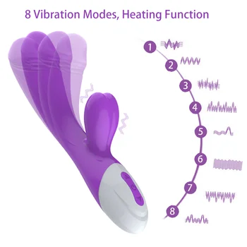 5gab Silikona Dildo G Spot Vibrators Divkārša Vibrācija, Masturbācija, Stimulējot Klitoru Maksts Massager Par Pieaugušām Sievietēm Seksa Rotaļlietas