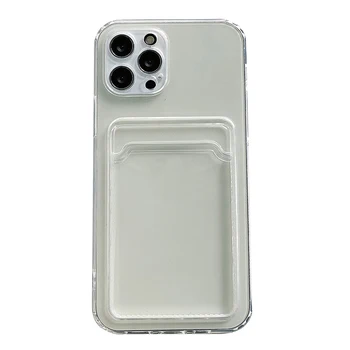 5GAB TPU Anti-Scratch Lietā par IPhone 11 Pro Max Drop-pierādījums, Caurspīdīgu Vāciņu Priekš Iphone XS XR X 8 7 Gadījumā Ar Kartes Turētāju