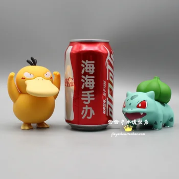 6 Stila Pokemon 10cm Anime Attēls Bulbasaur Psyduck Squirtle Kawaii Augstas Kvalitātes Rotaļu Modeli Mazulis Labākā Dāvana