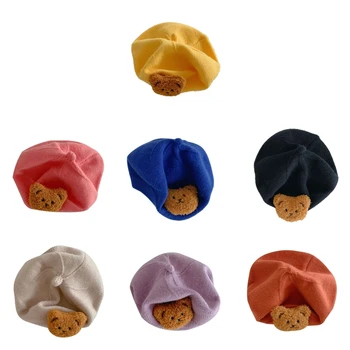67JC Cute Sedz Trikotāžas Jaundzimušo Siltas Cepures, Unisex Zīdaiņu Beanie Ziemas Cepures Gleznotājs Vāciņi Baby Zēni Meitenes Toddler
