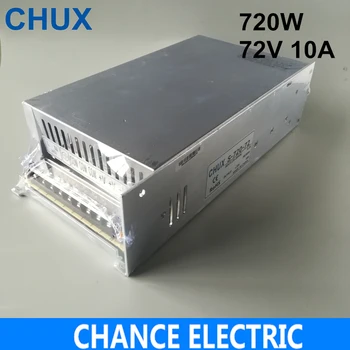 72V ir pārslēdzama strāvas padeve 720W 10.A 110V 220VAC, lai 72VDC slēdzis barošanas LED strip gaismas (S-720-72)
