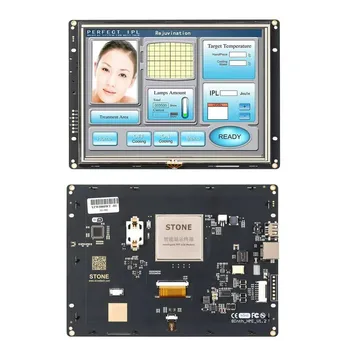 8 Collu HMI Intelligent LCD Modulis/ Programmas Atbalstu jebkuru Mikrokontrolleru/MCU TFT Displejs, Touch Control Ekrānu ar Programmatūru /