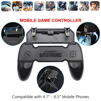 All-in-One Mobilo Spēli Kontrolieris Bez Uguns PUGB PUBG Mobilo Kursorsviru Gamepad Metāla L1 R1 Pogu iPhone Spēļu Pad