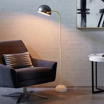 Amerikāņu vienkārši radošas personības galvanizācijas marmora bāzes dizainera modeli, telpu dekorēšana dzīvojamā istaba guļamistaba grīdas lampa