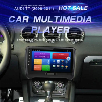 Android Auto DVD AUDI TT (2006-2014) Auto Radio Multimediju Video Atskaņotājs Navigācija GPS Android10.0 Double Din