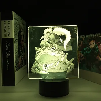 Anime Attēls 3D LED Nakts Gaismas, Bērnu Dzimšanas dienas Dāvanu Guļamistaba Dekori Gaismas Divu Toņu Krāsains Manga Attēls LED Akrila Lampas