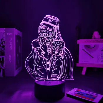 Anime Attēls Nakts gaisma Anime Danganronpa V3 Nogalināšanu Harmoniju Korekiyo Shinguji 3D tālvadības galda lampas Guļamistaba Dekori Lampas