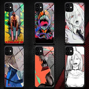 Anime, Motorzāģi, Vīrietis Velns mednieks Telefonu Gadījumā Gumijas iPhone 12 11 Pro Max XS 8 7 6 6S Plus X 5S SE 2020. GADAM XR 12Mini gadījumā