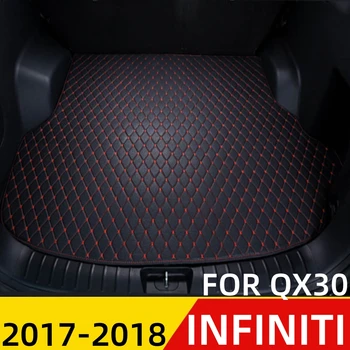 Auto Bagāžnieka Paklājiņš Infiniti QX30 2017 18 jebkuros Laika XPE Dzīvoklis Pusē Aizmugurē Kravas Segtu Paklāju Starplikas Auto Astes Daļas Boot Bagāžas Pad