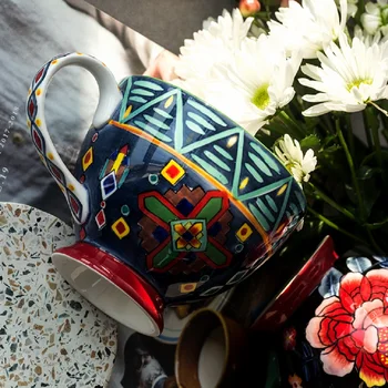 Auzu Kausa Eiropas brokastis kausa keramikas roku sagatavots kafijas tase graudu kausa sadzīves Krūze liela jauda