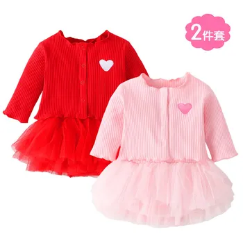 Baby Girl Rāpot Apģērbu Mazulim Vasaras Svārki viengabala Pavasarī un Rudenī, Bērnu Drēbes, Zīdaiņu Drēbes, Jaundzimušā bērna Meitene Kleita