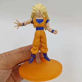 BANDAI Dragon Ball Rīcības Attēls Patiesu Unifive Super Kustamo Super Trīs Son Goku Reti Out-of-print Modelis Rotaļlietas