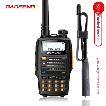 BAOFENG BF-A55 Domofons UV-5R doties izbraucienā Āra FM Klausuli +CS Locīšanas Taktiskās Antena