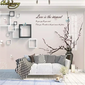 beibehang Custom tapetes, 3D stereo skaists reljefs magnolijas vāze sienas papel de parede wall papers mājas dekoru 3d tapetes