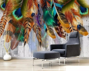 Beibehang Mūsdienu roku sagatavots krāsains spalvas, fonā sienas gleznojums, viesistaba, guļamistaba, TV fona sienas sienas 3d tapetes