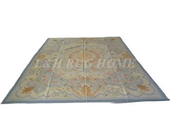 Bezmaksas piegāde 8'x10' franču Aubusson aust segas rokām austs paklājs austrumu vilnas paklājs royal stils
