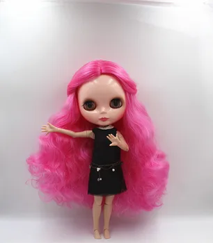 Blygirl Blyth lelle Rožu sarkana matu pliks lelle 30cm apvienota 19 kopīgu DIY lelle var mainīt kosmētiku, rotaļlietas, dāvanu